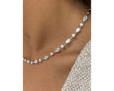 Diamond Necklace - Marquise, Round And Pear Cut Diamonds 8.72 Carat TCW