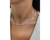 Diamond Necklace - Marquise, Round And Pear Cut Diamonds 8.72 Carat TCW