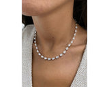 Diamond Necklace - Pear Cut Diamonds 8.95 Carat TCW