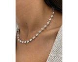 Diamond Necklace - Pear Cut Diamonds 8.95 Carat TCW