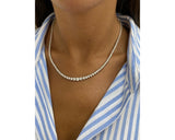 Diamond Necklace - Round Cut Diamonds 8.51 Carat TCW