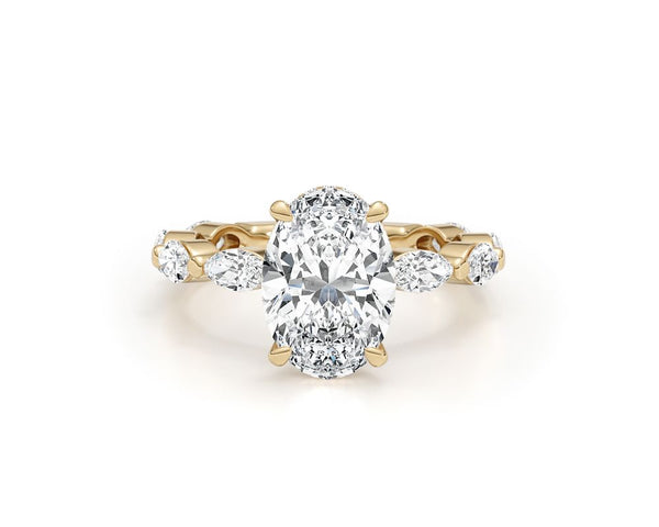 EMBER - Oval Cut 3 Carat Diamond Engagement Ring
