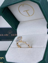 Ember Engagement Ring 3 Carat Yellow Gold