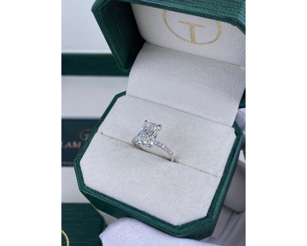 DARCY - Radiant Cut 3.25 Carat Diamond Engagement Ring