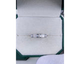 Diamond Half Eternity Ring 0.64 Carat White Gold 14K