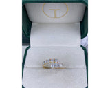 Pave Multishape Diamond Ring 0 ct TCW , Yellow Gold 14K