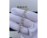 Tennis Bracelet - Pear Cut Diamonds 7.73 Carat TCW