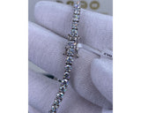 Tennis Bracelet - Round Cut Diamonds 6.91 Carat TCW