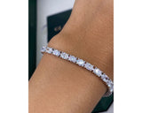 Tennis Bracelet - Oval Cut Diamonds 9.40 Carat TCW