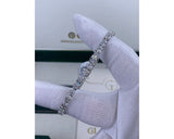 Tennis Bracelet - Oval Cut Diamonds 9.40 Carat TCW