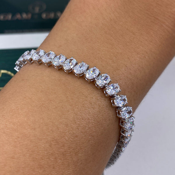 Diamond Tennis Bracelet 11.2 ct White Gold