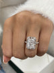 Elettra Engagement Ring 4.37 Carat White Gold