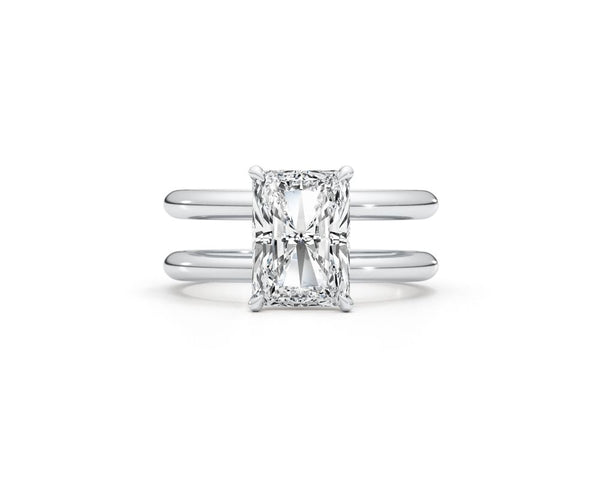 Cinzia - Radiant Cut 1.85 Carat Diamond Engagement Ring