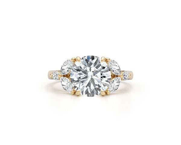 Giulia - Round Cut 3.02 Carat Diamond Engagement Ring