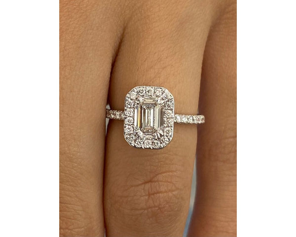 Allegra - Emerald Cut 1.78 Carat Diamond Engagement Ring