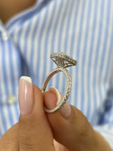 Allegra Engagement Ring 1.78 Carat White Gold