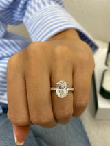 Anselma Engagement Ring 3.22 Carat White Gold