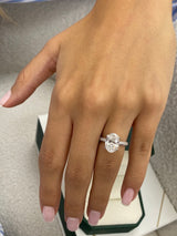 Anselma Engagement Ring 3.22 Carat White Gold