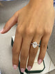 Anselma Engagement Ring 3.22 Carat White Gold