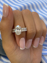 Ginevra Engagement Ring 4.8ct TCW, 14K Gold