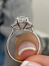 Bari Engagement Ring 2.45 Carat White Gold