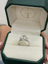 Bari Engagement Ring 2.45 Carat White Gold