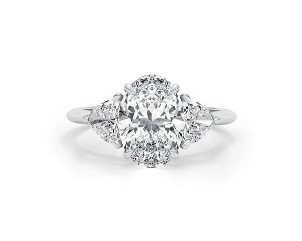 Bari - Oval Cut 2.45 Carat Diamond Engagement Ring