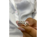 Diamond 5 Stone Ring 0.36 Carat White Gold 14K