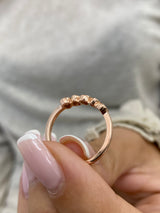 Diamond Stackable Ring 0.30 Carat Rose Gold 14K