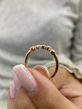 Diamond Stackable Ring 0.30 Carat Rose Gold 14K