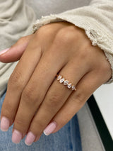 Diamond Stackable Ring 0.30 Carat Rose Gold 14K