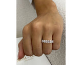 Diamond 7 Stone Ring 1 Carat White Gold 14K