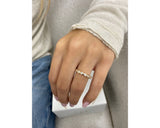 Diamond Half Eternity Ring 0.30 Carat Yellow Gold 14K