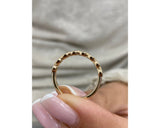 Diamond Half Eternity Ring 0.30 Carat Yellow Gold 14K