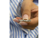 Diamond Half Eternity Ring 0.30 Carat White Gold 14K