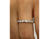 Diamond Half Eternity Ring 0.30 Carat White Gold 14K