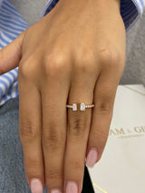 Diamond Wrap Ring 0.55 Carat Yellow Gold 14K