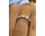 Diamond 5 Stone Ring 1.20 Carat White Gold 14K