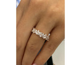 Diamond Cluster Ring 1.40 Carat Rose Gold 14K