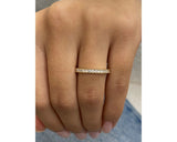 Diamond Half Eternity Ring 0.31 Carat Rose Gold 14K