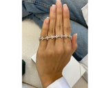 DN957 - Pear And Round Cut 4.32 Carat Diamond Tennis Bracelet