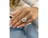 nika - Pear Cut 11 Carat Diamond Engagement Ring