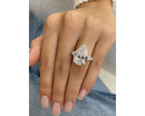 nika - Pear Cut 11 Carat Diamond Engagement Ring