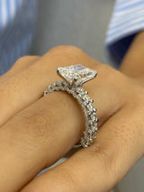 Sigal Engagement Ring 4.6ct TCW, 14K Gold