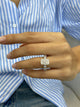 Sigal Engagement Ring 4.60 Carat White Gold