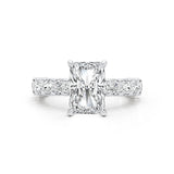 Sigal Engagement Ring 4.60 Carat White Gold