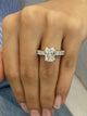 Sigal Engagement Ring 4.60 Carat White Gold