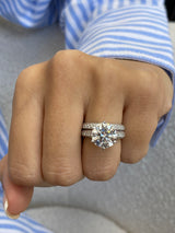 Amenda Engagement Ring 6.20 Carat White Gold
