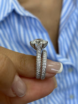 Amenda Engagement Ring 6.20 Carat White Gold
