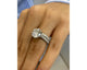 Amenda Pave Diamond Engagement Rings Set, White Gold 18K